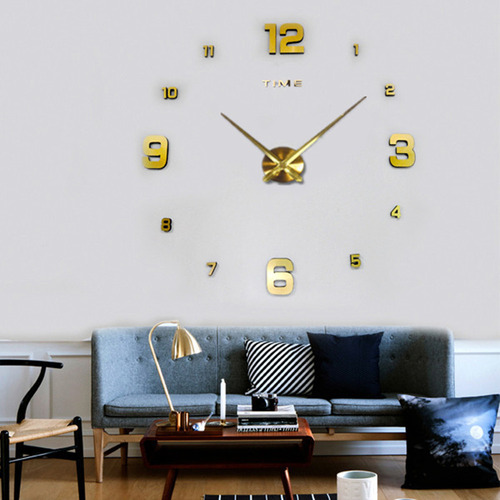 Gran Reloj De Pared Moderno Diseño 3d 47 Pulgadas