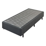 Base Para Cama Box Solteiro 88x25x188 Linho Grafite Ecoflex