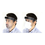 Máscara Facial Protetora Respingo Face Shield - 2 Peças