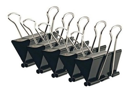 Binder Clip Brw De  41mm Pote Com 24 Unidades.