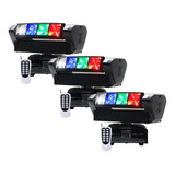 Cabeza Movil Mini Spider Led 8x10w Disco Rgbw Pack 3 Pz