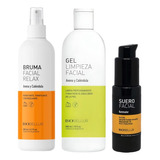 Gel Limpieza Facial+ Bruma Avena Biobellus+ Suero Iluminador