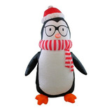 Pinguino Con Lentes Figura Inflable Con Luces Led 2.4mts