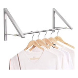 Percheros - Perchero De Pared Plegable De Aluminio Para Ropa