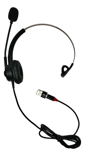 Auricular Diadema Llamadas Conector Usb Pc Cancelación Ruido