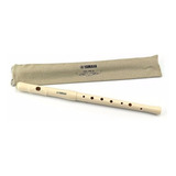 Flauta Doce Yamaha Pífaro Creme Yrf-21 Id Original + Bag +nf