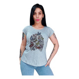 4 Remera Mujer Estampada Corresponde A 4 Remeras Mangas Corta Modal Spun Mujer Memoria Cero