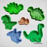 Pack De 6 Cortadores De Galleta Y Fondant Dinosaurios