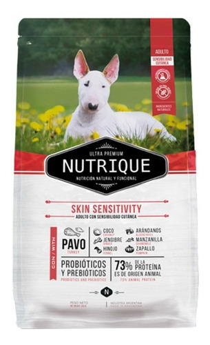 Alimento Nutrique Ultra Premium Skin Sensitivity Para Perro Adulto De Raza Mediana Sabor Pavo En Bolsa De 15 kg