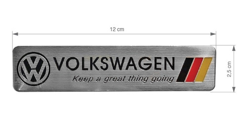 Insignia Decorativa P/ Volkswagen Polo Virtus Golf Tiguan M2 Foto 2