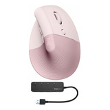 Logitech Lift Vertical Ratón Ergonómico Inalámbrico (rosa) 4