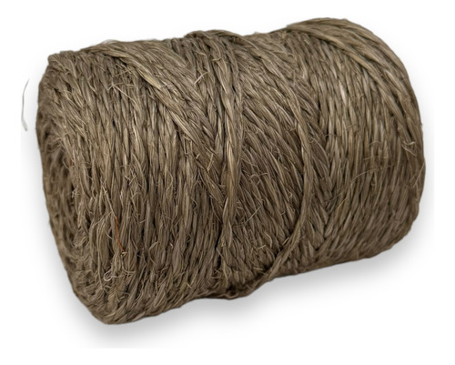 Barbante Fio De Sisal 2mm 250g 75 Metros - Cor Cinza City