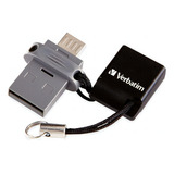 Pendrive Verbatim 32 Gb Dual Usb Drive Micro Usb + Usb 2.0 Color Negro