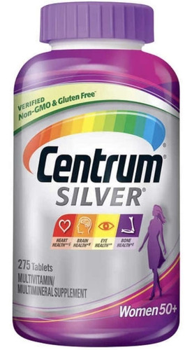 Centrum Silver Mulher Women 275 Cápsulas 50+  Importado Usa