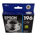  Epson 196 T196120 Negro  Xp401 411 Wf-2 2512 2532 Original