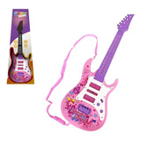 Guitarra Musical Elétrica Infantil Music Brinquedo Luz E Som