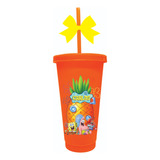 Vaso Liberty Con Popote 24oz Bob Esponja 30 Pzas 