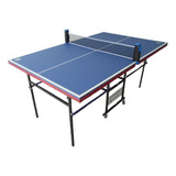 Mesa De Ping Pong Tissus Luxor Reducida Fabricada En Mdf Color Azul