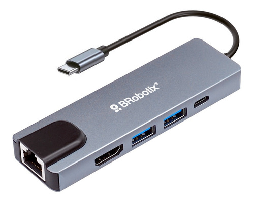 Docking 5 En 1: Usb  C  A Hdmi, Usb V3.0x2, Usb  C , Rj45