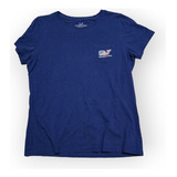 Playera Vineyard Vines De Mujer Chica Azul Print Bandera