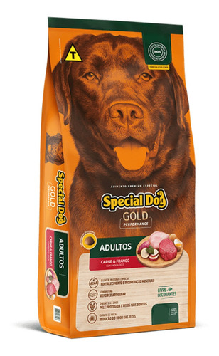 Special Dog Gold Ração Cães Adultos Carne E Frango 15kg
