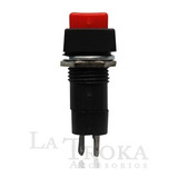 Switch Push Boton Cuadrado Para Claxon Rojo