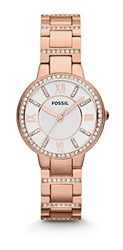 Fossil Virginia Reloj De Cuarzo Para Mujer, Acero Inoxidable