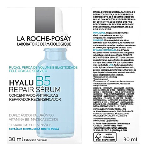 Sérum Anti-idade Hyalu B5 Repair 30ml La Roche- Posay