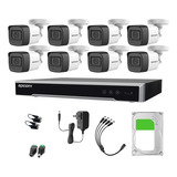 Epcom Kit 8 Camaras De Seguridad Metal 5mp Con Audio + 3tb