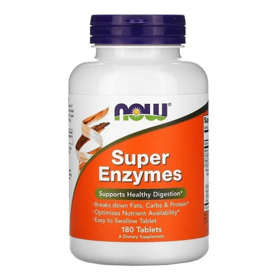 Now Foods Súper Enzimas 180 Tabletas Sfn | MercadoLibre