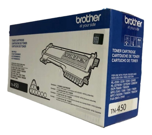 Toner Original Brother Tn-450 Black  Nuevo Facturado