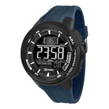 Relógio X Games Masculino Xmppd467 Pxdx Azul - Refinado Cor Do Bisel Preto Cor Do Fundo Preto