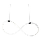 Lustre Knot Neon 40w - Silicon Led 3000k - Preto