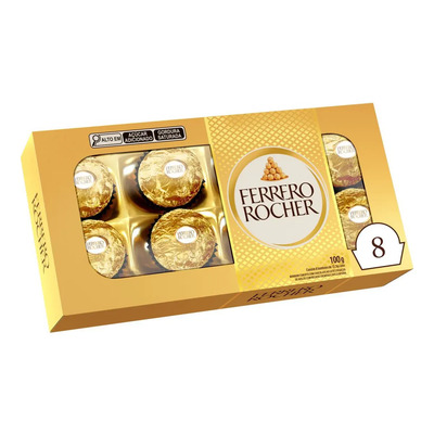 Bombom Ferrero Rocher com 8 unidades | MercadoLivre