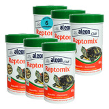 Ração Alcon Club Reptomix 60g Tartarugas Aquáticas Kit Com 6