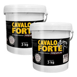 Kit 2 Cavalo Forte Premium 3kg Suplemento Cavalo Equinos