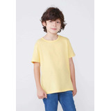 Camiseta Menino Hering Kids Modelagem Regular 5cmu Amarelo