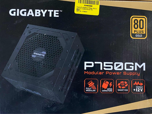 Fuente Gigabyte 750w 80+ Gold P750gm Modular