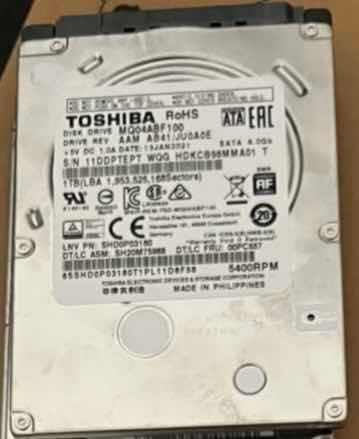 Disco Duro Laptop Toshiba Mq04abf100