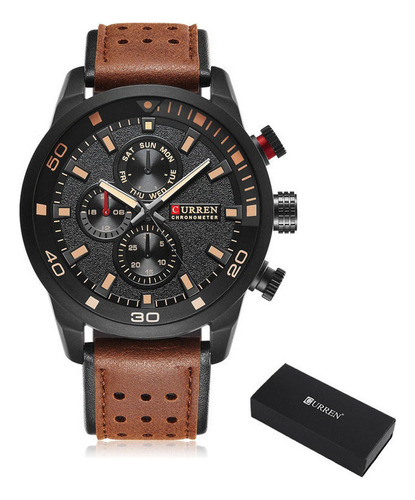 Relojes De Cuarzo De Cuero Casuales Curren Para Hombre