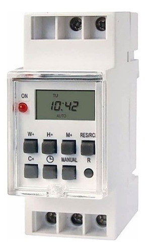 Temporizador Timer Programable Digital Riel Din Zurich 3600w