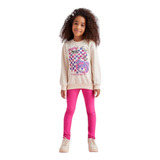 Conjunto Casaco Moletom Calça Legging Momi Infantil