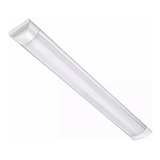 20 Luminária Tubular Sobrepor Slim 36w 40w Branco Frio 120cm