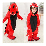 Pijama Disfraz Dragon Enterito Polar Invierno Niños/bebes M6