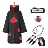 Disfraz De Capa De Naruto Akatsuki Cosplay 7 Piezas/set