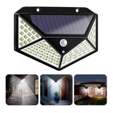 Lampara Panel Solar 100 Leds 15w Sensor Movimiento Exterior