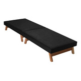 Cama Dobrável Portátil Solteiro 170x60cm Suede Cores Variada