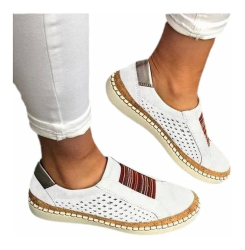 Zapatos Planos Casuales De Vulcanización Para Mujer [u]