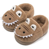 Pantuflas De Algodón Para El Hogar Cocodrilo Infantil