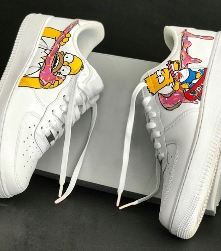 Zapatillas Pintadas A Mano Los Simpsons (calidad Importadas)